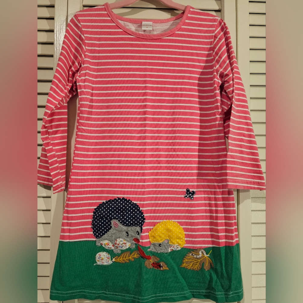 Penelope Plum Girls Long sleeve Dress,  Size 6